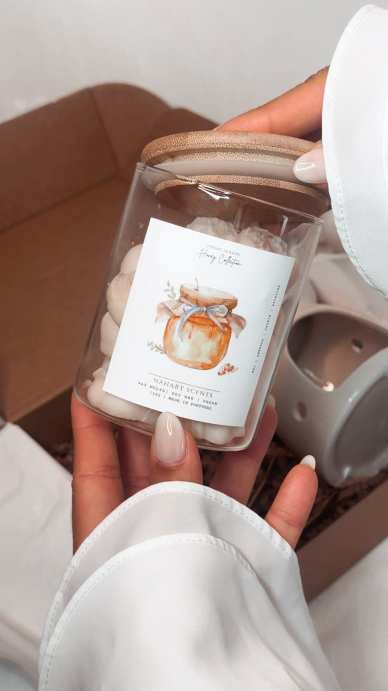 Wax Melt Mel e Amêndoa