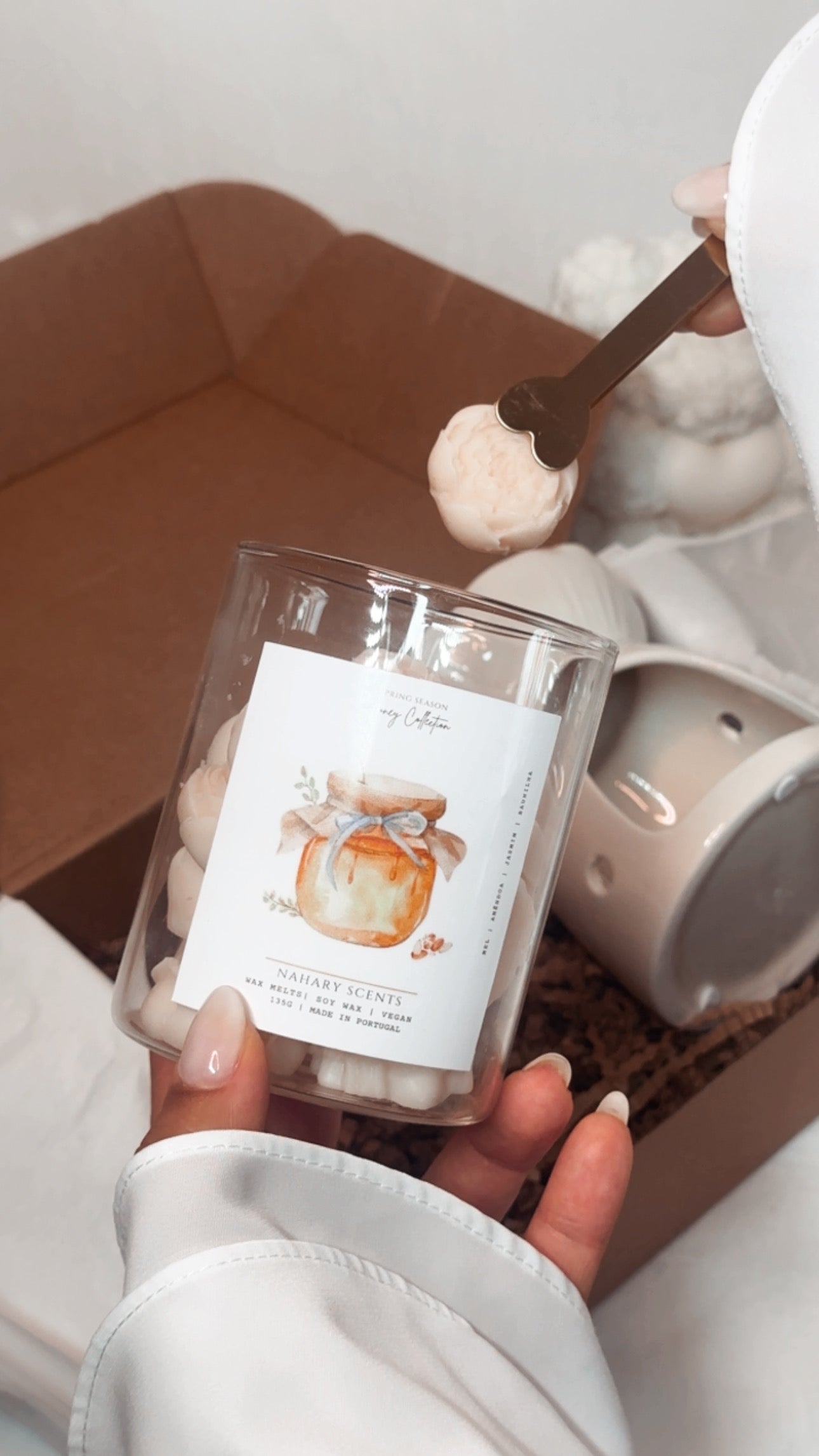 Wax Melt Mel e Amêndoa