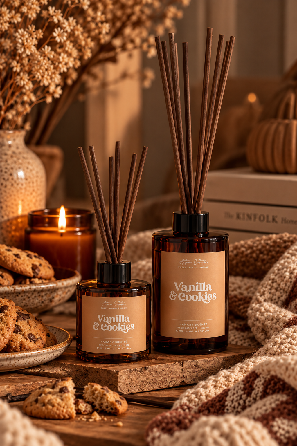 Reed Diffuser - Vanilla & Cookies